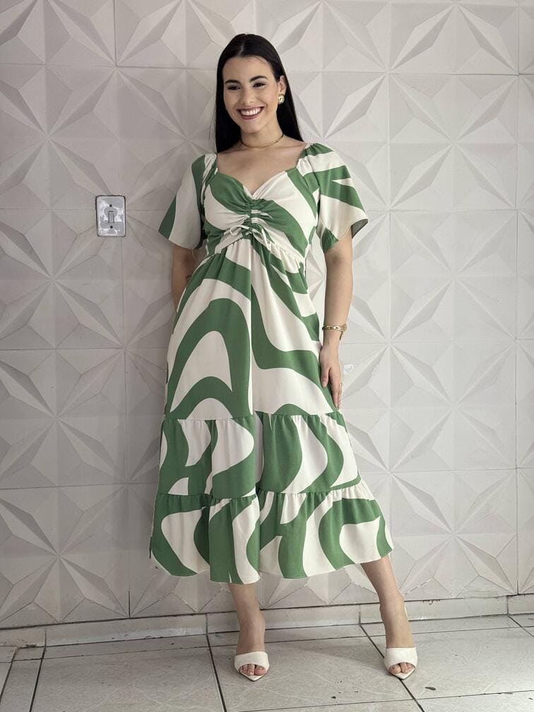 Vestido em Ondas